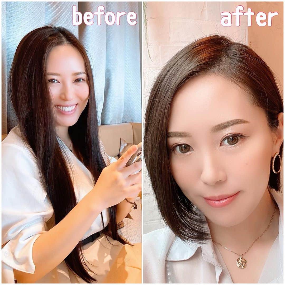 ありさ・あげまんクリエイターのインスタグラム：「ヘアドネーションのため、髪を50cm切りました‼️✂️  ここまで切るのは人生初なので不安もありましたが、皆さんから好評で覚悟を決めて切って良かったなと...嬉しい限りです🥺  近々、切っているところをYouTubeにupします✨✂️  もっともっと多くの方に認知されて、ヘアドネーションに興味を持つ方が増えますように。  【ヘアドネーションとは、小児がんや先天性の脱毛症、不慮の事故などで頭髪を失った子どものために、寄付された髪の毛でウィッグを作り無償で提供する活動。 】  次回の #夜なラブ 出演から短い髪型で登場します😌  #ヘアドネーション #イメチェン #髪の毛寄付 #中居大輔と本田翼と夜な夜なラブ子さん  #ラブ子さん #夜なラブ」