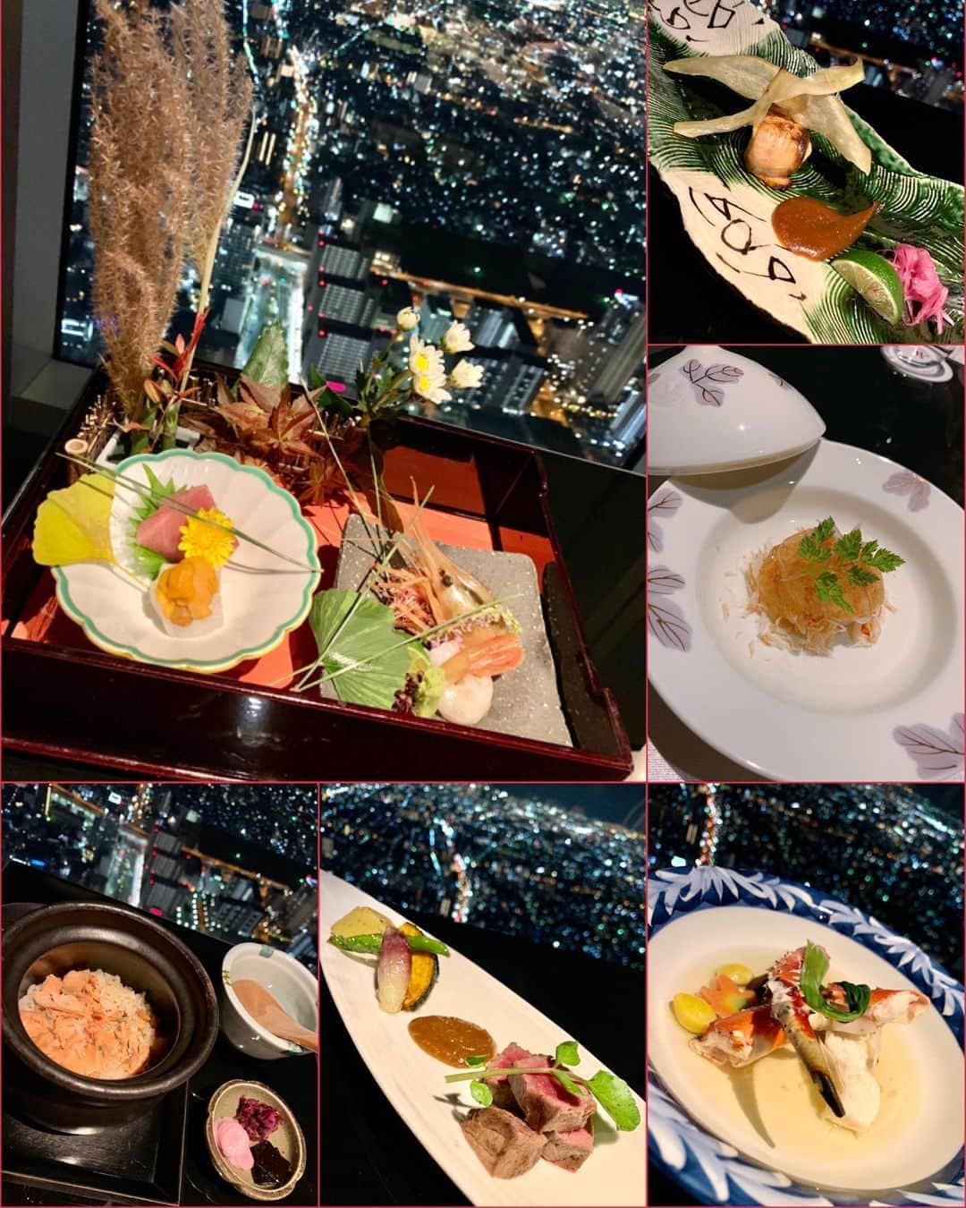 ayuさんのインスタグラム写真 - (ayuInstagram)「🌃✨🌃✨🌃✨ 𝐦𝐚𝐫𝐫𝐢𝐨𝐭𝐭👑𝐝𝐢𝐧𝐧𝐞𝐫 57階にて和食を頂きました🙏🇯🇵 東京の夜景と違って 57階でもかなり上にいるみたい☁️🏙☁️ ここのお店はランチで一度来たことありますがディナーは初めて🙆‍♀️ 夜景が絶景なので雰囲気を楽しみたい方にはオススメです😉✨ ライダースとスカートは 2年前ずっと洋服の接客してくれてた @r19931014 ちゃんが たまたま梅田で私を見つけてくれて リナちゃんのお店で購入した物です🖤🤍🖤🤍 プチプラで可愛くて大好きなお店😘 ・ #marriott#marriottbonvoy#dinner#japanesefood#nightview#ayuログ#chanel#ootdfashion#outfit #和食#夜景#ディナー#マリオットホテル#大阪#大阪グルメ#あべのハルカス#天王寺#グルメ女子#グルメ好きな人と繋がりたい#グルメスタグラム#コーデ#秋コーデ#モノトーンコーデ」10月1日 16時43分 - ayu888ayu