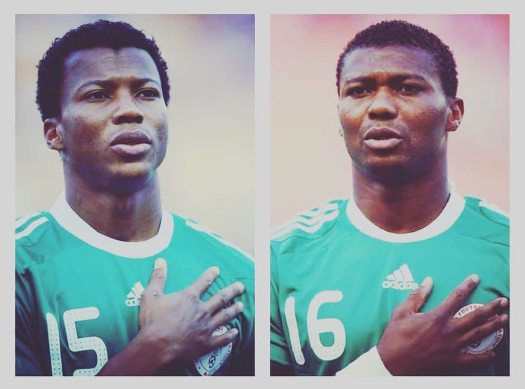 イケチュク・ウチェのインスタグラム：「Happy independence 🇳🇬 #nigeria #naija #U8 #greenwhitegreen #brothers #Godisthegreatest #football #kaluuche」