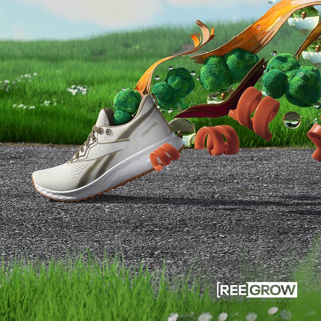 Reebokさんのインスタグラム写真 - (ReebokInstagram)「Breaking new ground. // Introducing Forever Floatride Grow, our first ever- plant based running shoe. Shop the member-exclusive drop at our link in bio. #FeelTheFloatride #ReebokUNLOCKED」10月2日 3時22分 - reebok