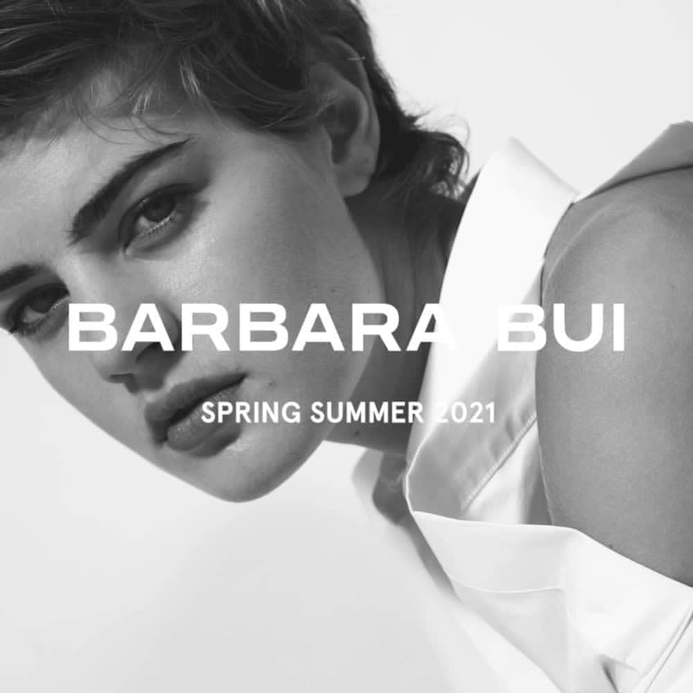 のインスタグラム：「BARBARA BUI'S SS21 FASHION WEEK EVERYDAY AT 9:00 PM.⁣⁣ EPISODE 1/6⁣⁣ ⁣ models - @celine_bouly & @meg__fuji⁣ video - @anthonygallizia⁣ ⁣ #PFW #SS21 #barbarabui #springsummer #parisianfashion」