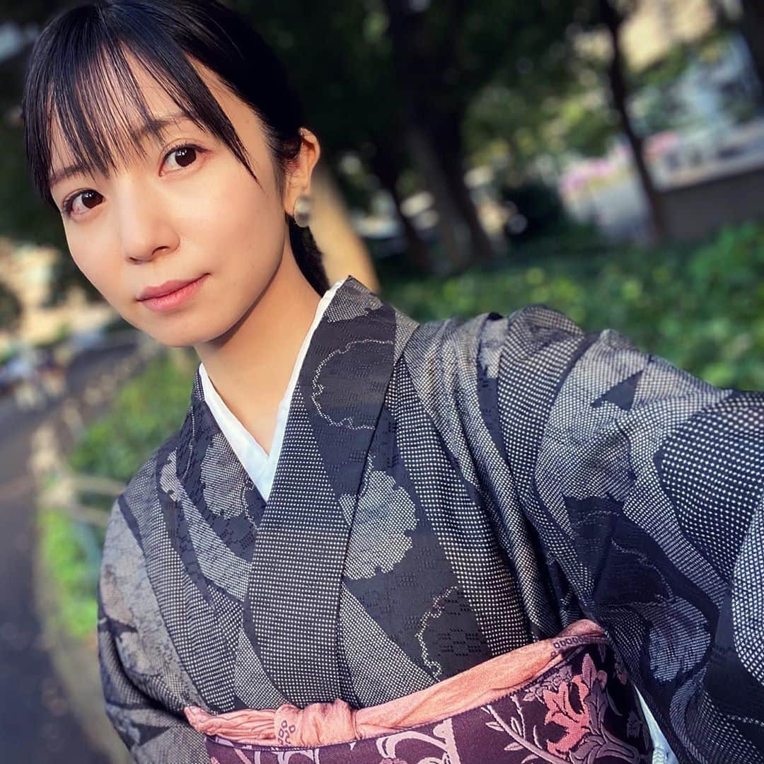 入来茉里さんのインスタグラム写真 - (入来茉里Instagram)「着付け教室の試験🌕 筆記と20分目標の着付けで初級合格を頂けました。 ふふふ☺️ 嬉しい。 ・ #着物 #着物女子 #着付け #和装 #和 #kimono #kimonostyle #japan #和装女子」10月1日 19時11分 - iriki.mari_official