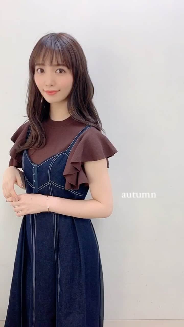 のインスタグラム：「もう11月の収録でした🍂 かわいい衣装↓ knit @willselection_official  OP @and.couture  accessory @vitafede . .  #reels #instagood #instalike #instagram #instapic #instalove #instamood #instadaily #unknownjapan #discoverjapan #follow #followｍe #リール #山根千佳」