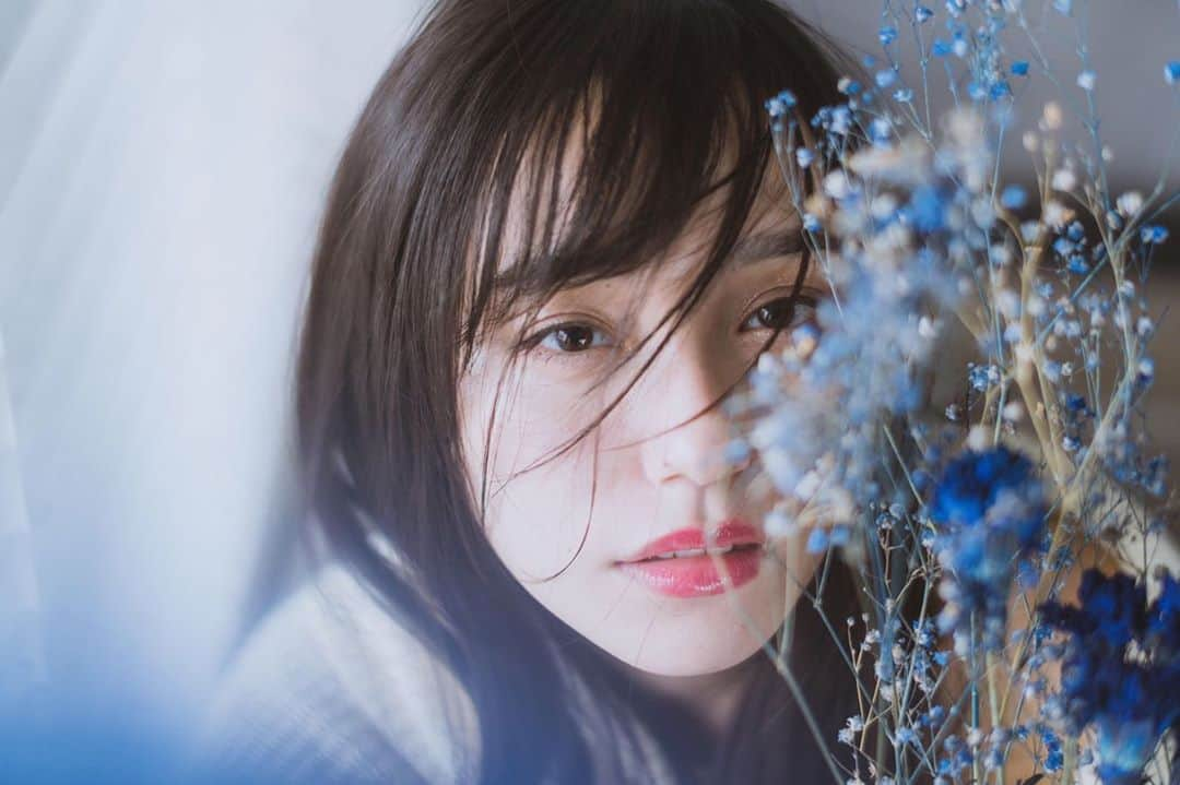 林花音のインスタグラム：「蒼  ﻿ ﻿ ﻿ ﻿ ﻿ ﻿ ﻿ ﻿ ﻿ ﻿ ﻿ ﻿ ﻿ ﻿ ﻿ ﻿ ﻿ ﻿ ﻿ ﻿ ﻿ ﻿ ﻿ ﻿ ﻿ ﻿ ﻿ photo by @portraits_almost_daily」