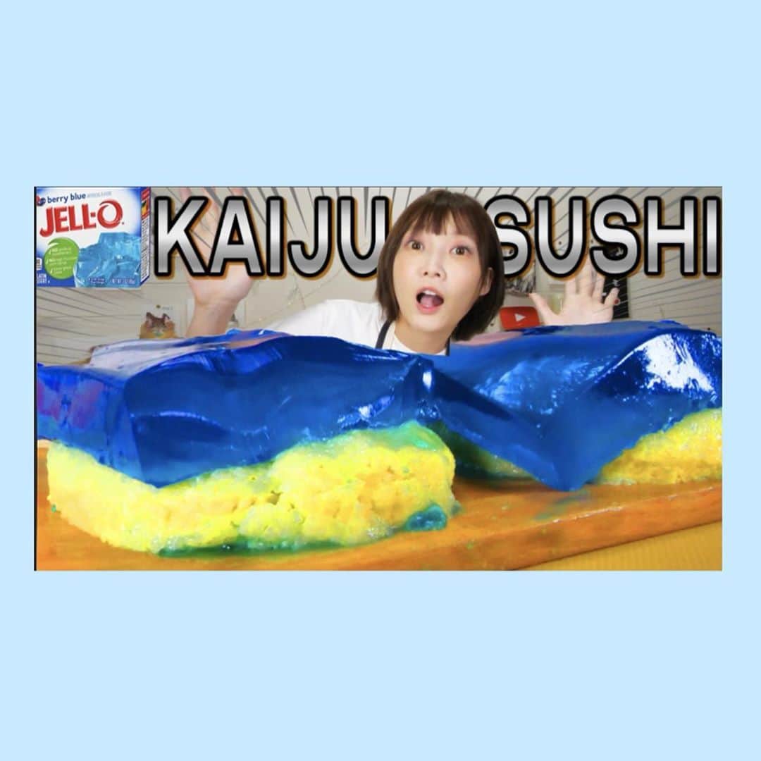 木下ゆうかさんのインスタグラム写真 - (木下ゆうかInstagram)「驚きの青さ！YouTubeもう観てくれた？ #kaijyusushi #jello #pacificrim」10月1日 20時15分 - yuka_kinoshita_0204
