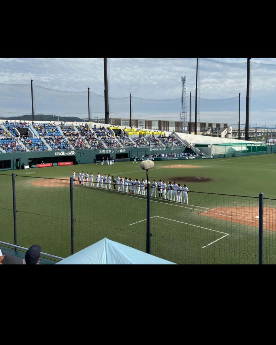 福井柑奈さんのインスタグラム写真 - (福井柑奈Instagram)「お初のタマスタ〜✌︎⚾︎㊗️ 綺麗だった🥺✨✨✨  #タマスタ筑後  #sbhawks #福岡ソフトバンクホークス」10月1日 22時26分 - kanna_fukui