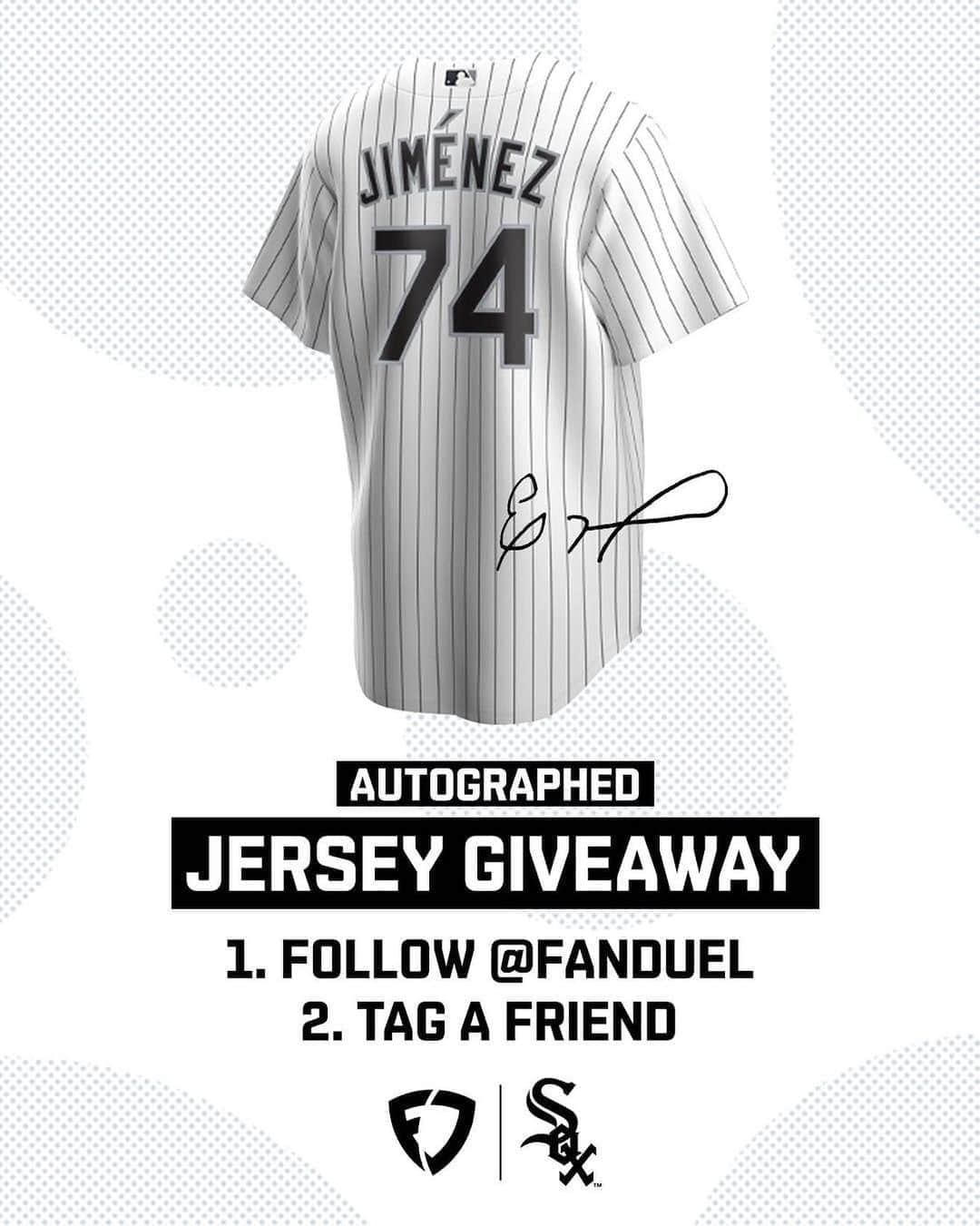 シカゴ・ホワイトソックスさんのインスタグラム写真 - (シカゴ・ホワイトソックスInstagram)「🚨 GIVEAWAY 🚨 We're teaming up with @fanduel to give away a jersey autographed by Eloy Jiménez! It’s easy, here’s how to enter for your chance to win the sweepstakes: 1️⃣ Follow @fanduel  ‎2️⃣ Tag a White Sox fan in the comments below That's it! One randomly selected winner will receive the signed jersey. Full Ts & Cs: bit.ly/FD-WhiteSox」10月1日 23時15分 - whitesox