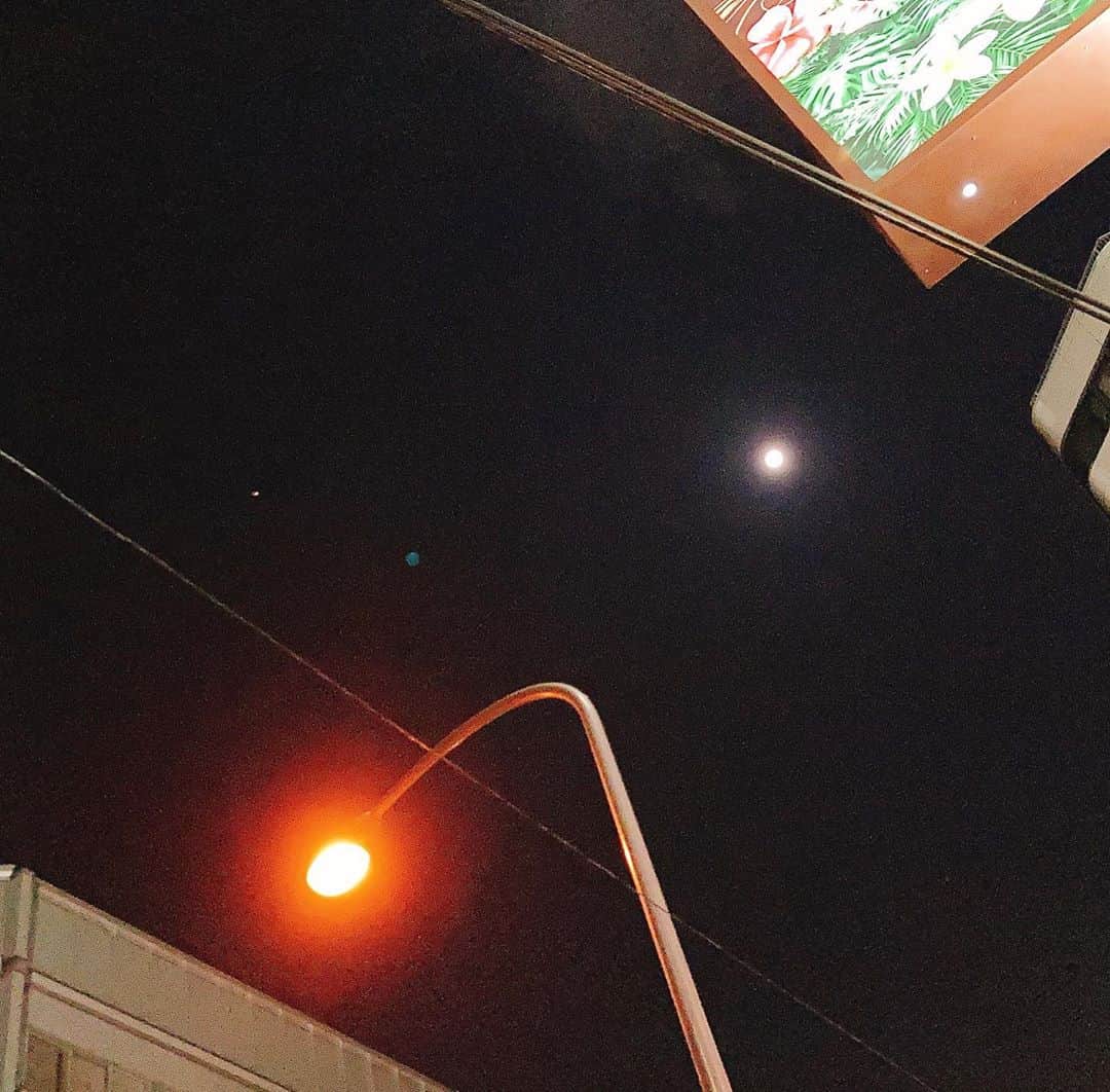 柳下毅一郎のインスタグラム：「Mars and Moon」
