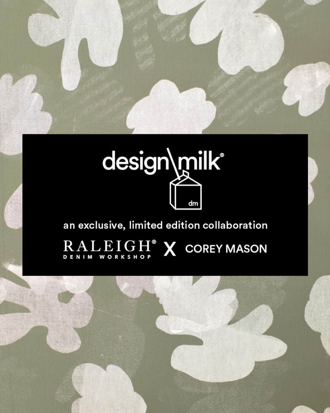 Design Milkさんのインスタグラム写真 - (Design MilkInstagram)「🎉 It's finally here! Introducing a new Design Milk exclusive: the @raleighdenimworkshop x @coreymason Limited Edition Collab!   Inspired by the chaos and unpredictability of nature, this unique floral-themed collection is a perfect balance of both art and craft. No two pieces are the same, so each numbered item is a truly piece of art. The collection includes 2 sweatshirts, 2 totes, a tee and a throw pillow for you to adorn on your body and in your home.  Link in bio to shop but hurry, quantities are limited so get them before they're gone forever! \\\ photos by @shay_stifelman」10月2日 0時20分 - designmilk