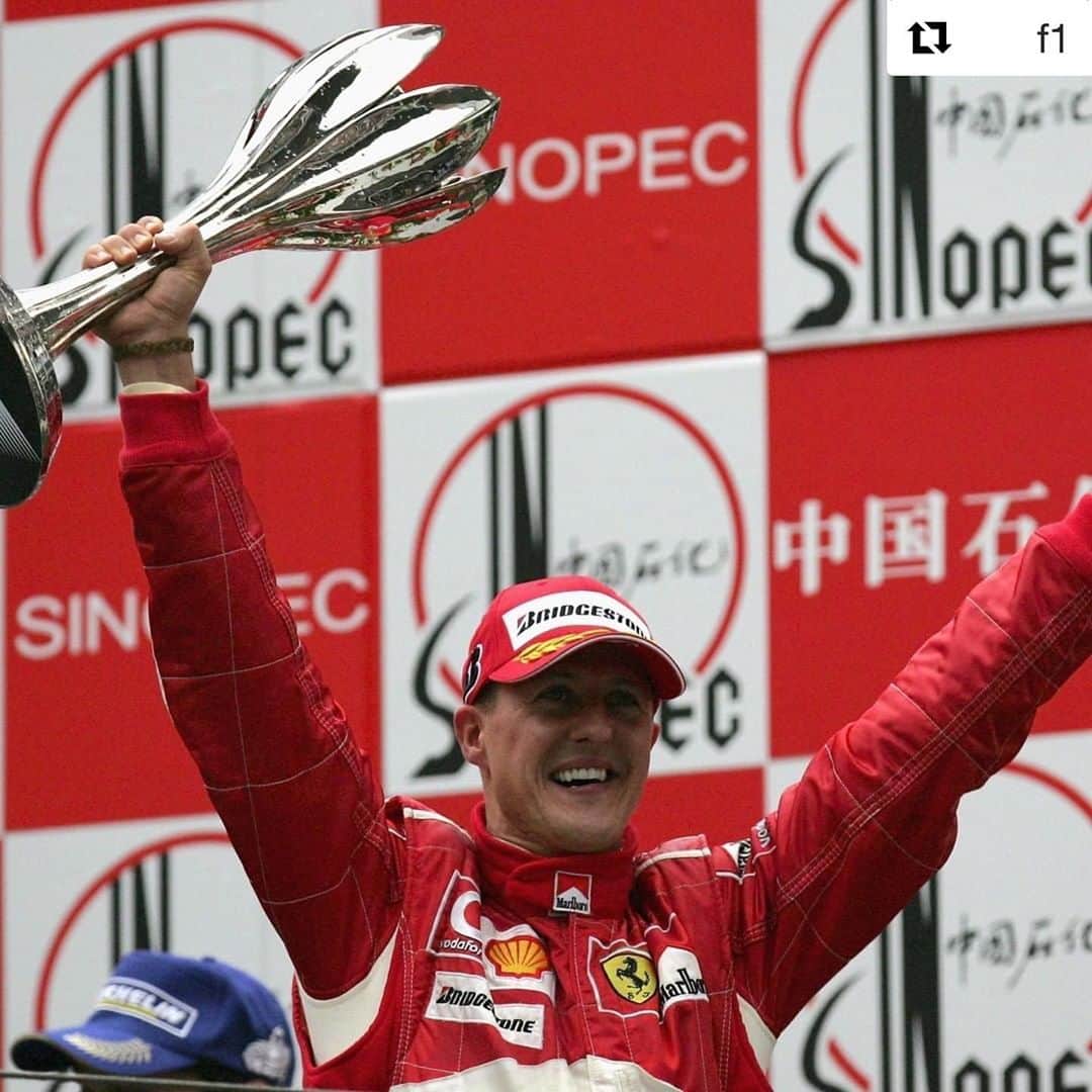 ミハエル・シューマッハさんのインスタグラム写真 - (ミハエル・シューマッハInstagram)「#Repost @f1 with @get_repost ・・・ 𝟵𝟭 𝘄𝗶𝗻𝘀 👏   #OnThisDay in 2006, Michael Schumacher powered to his final career win at the #ChineseGP 🏆  A record we never thought would be beaten, but could be matched by Lewis Hamilton in Nurburgring  #F1 #Formula1 #Schumacher #MichaelSchumacher」10月2日 0時34分 - michaelschumacher