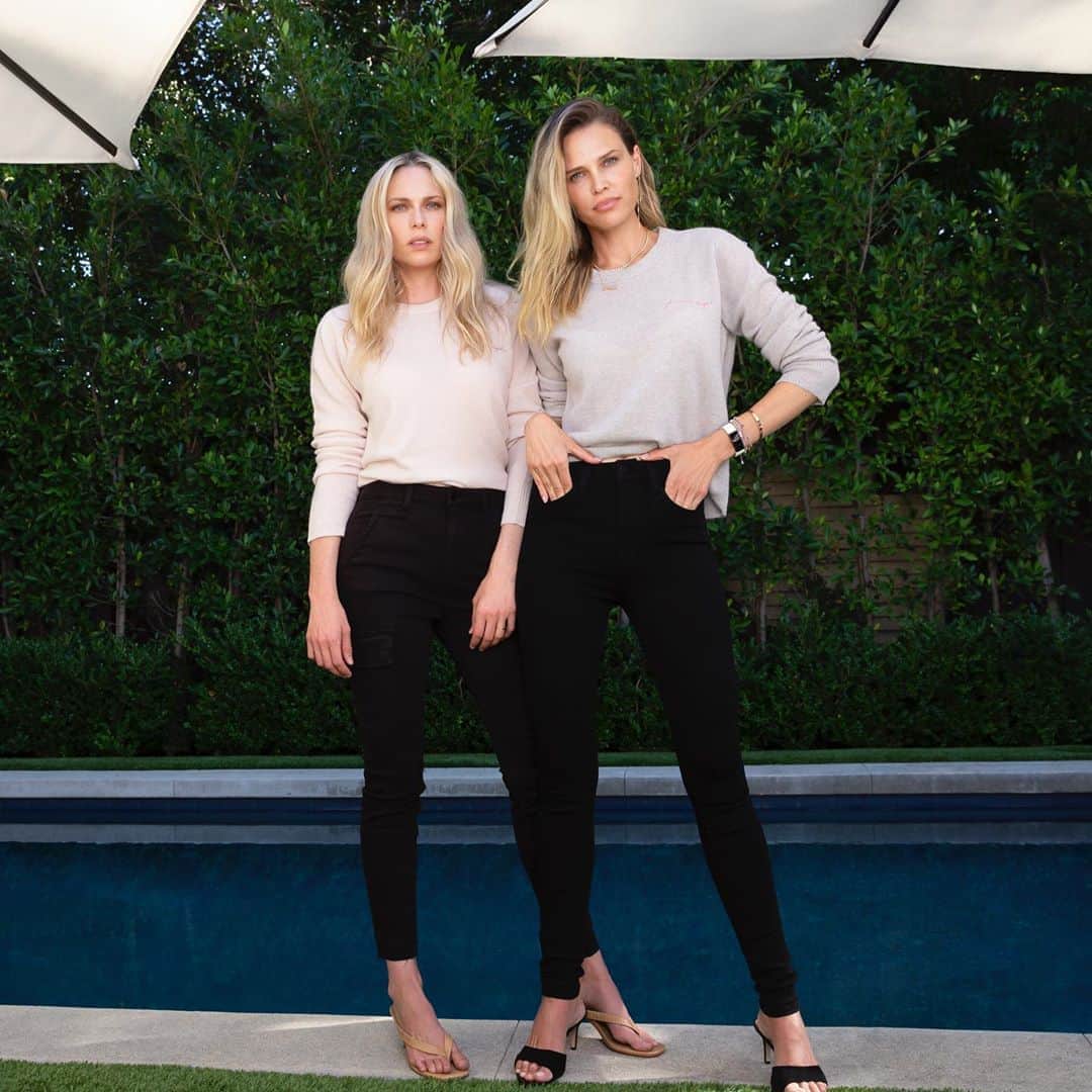 Saks Fifth Avenueのインスタグラム：「The Favorite Daughter for Joe's Jeans capsule collection is here. Inspired by sisters @erinfoster and @sarafoster own personal styles, their collaboration with @joesjeans is all about chic denim and cashmere knits that you'll want to wear all season long. #SaksStyle」