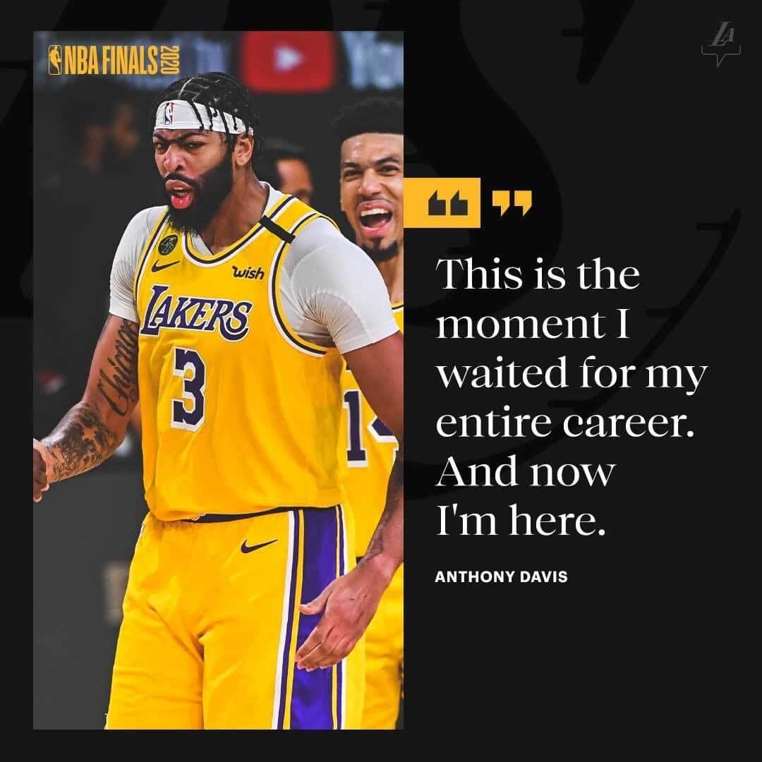 Los Angeles Lakersさんのインスタグラム写真 - (Los Angeles LakersInstagram)「Welcome to your moment, @antdavis23.」10月2日 0時40分 - lakers