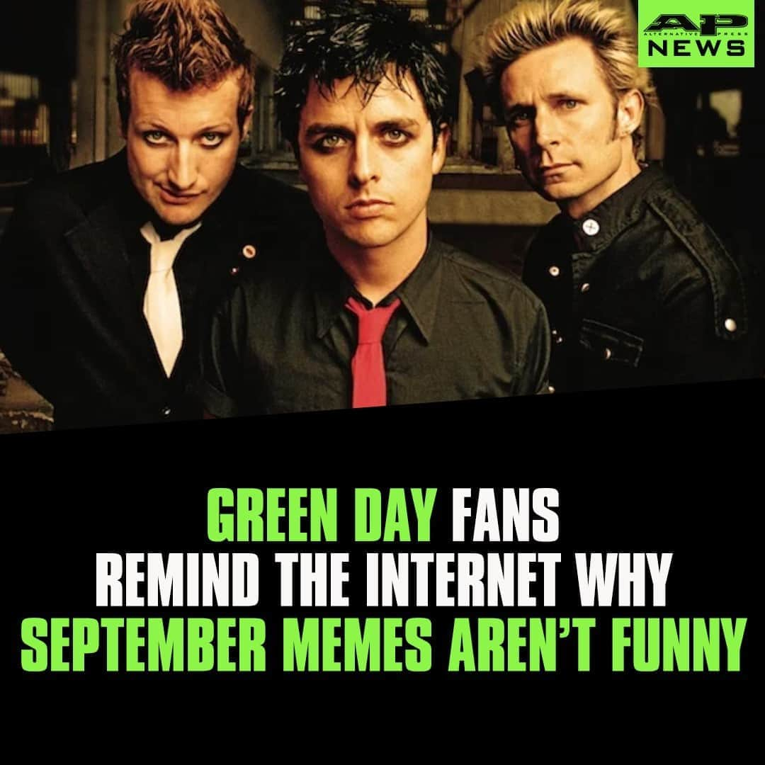 Alternative Pressさんのインスタグラム写真 - (Alternative PressInstagram)「REMINDER: Here's why it's still not funny to remind Green Day to wake up now that September has ended⁠ LINK IN BIO⁠ .⁠ .⁠ .⁠ #greenday #whenseptemberends #wakemeupwhenseptemberends #greendaywakemeupwhenseptemberends #septembermemes #greendaymemes #october1 #altpress #alternativepress」10月2日 1時06分 - altpress