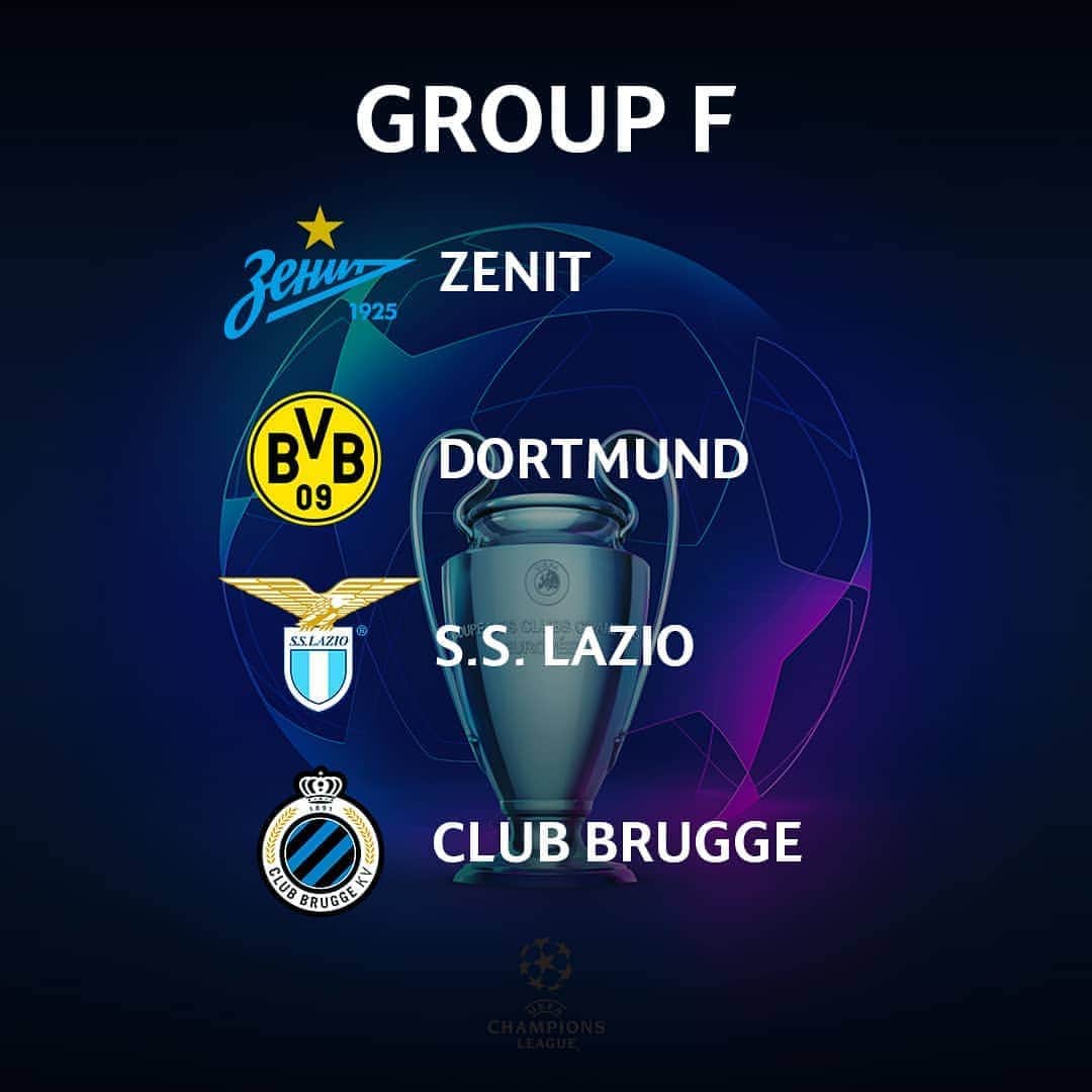 SSラツィオさんのインスタグラム写真 - (SSラツィオInstagram)「⭐ In the UCL Group F we'll face @zenit_spb, @bvb09 and @clubbrugge!⁣  ⁣ Are you ready? 🇪🇺 ⚽️⁣ ⁣ #UCLdraw #CMonEagles 🦅」10月2日 1時23分 - official_sslazio