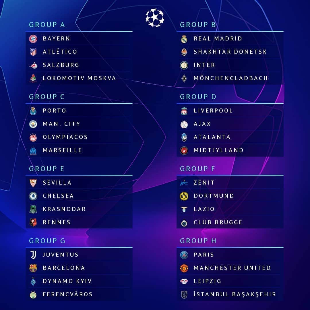 UEFAチャンピオンズリーグさんのインスタグラム写真 - (UEFAチャンピオンズリーグInstagram)「🚨 The 2020/21 #UCL Group Stage! 🚨 Toughest group? 🤷‍♂️  #UCLdraw」10月2日 1時24分 - championsleague
