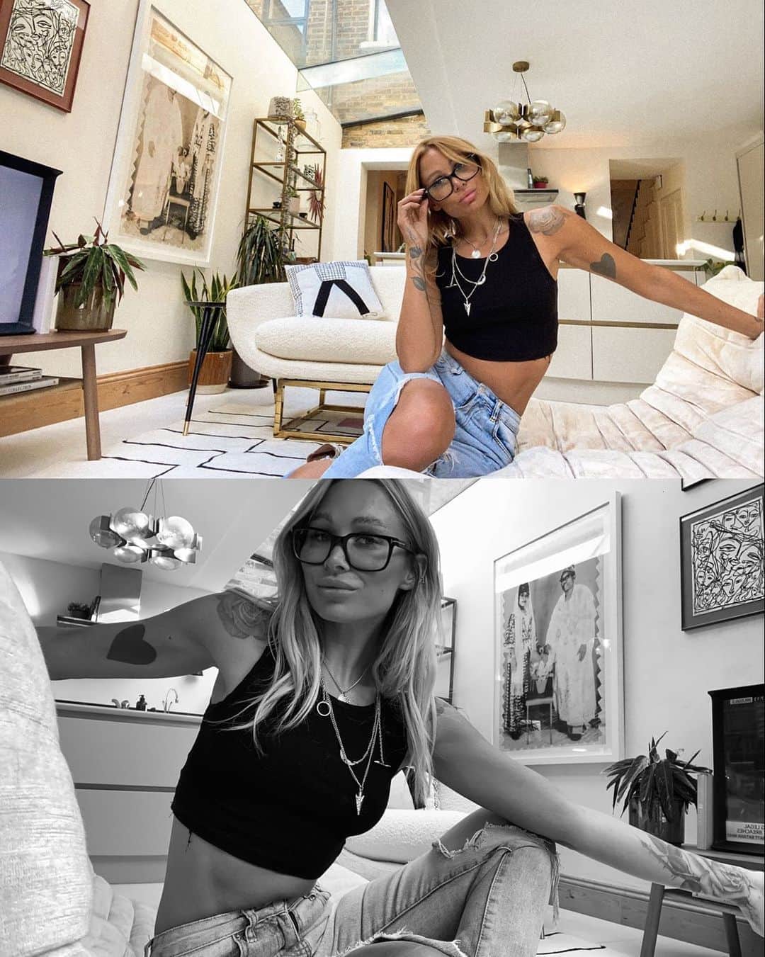 ルー・ティーズデールのインスタグラム：「Made myself a home insta for me to clog up with my favourite hobby... @louteasdalehome 🏡」