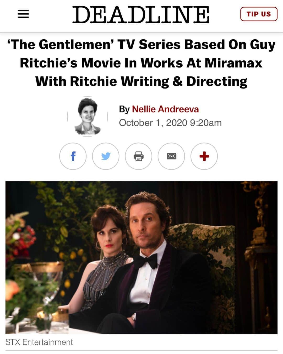 ガイ・リッチーさんのインスタグラム写真 - (ガイ・リッチーInstagram)「I actually wrote #TheGentlemen as a TV series but was persuaded to make it as a film instead. Rather pleased that it’s going to be a premium series now.」10月2日 2時03分 - guyritchie