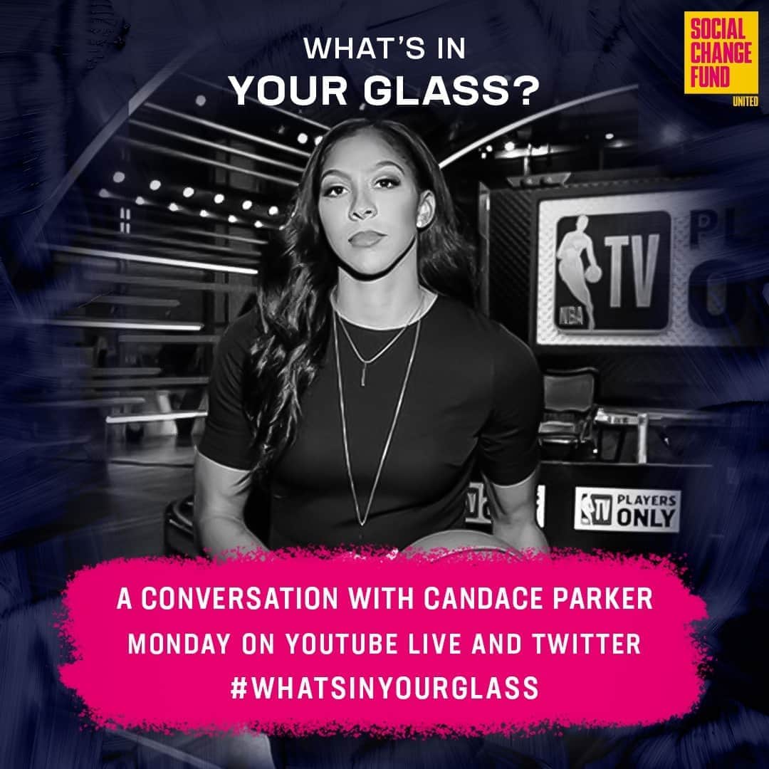 カーメロ・アンソニーのインスタグラム：「My next guest is none other than WNBA champion & 5X All-Star, 2X Olympic Gold medalist, and 2X NCAA champion @candaceparker. To me, she's also a friend, an incredible mom, a member of the Social Change Fund. Join us on Monday at 5pm PT/8pm ET on YouTube Live and Twitter. #WhatsInYourGlass #STAYME7O」