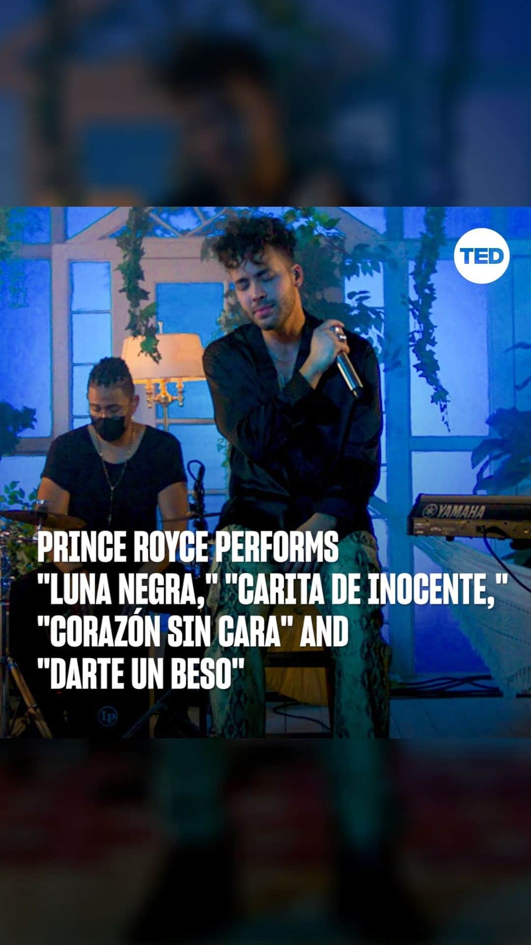 TED Talksのインスタグラム：「Anyone in need of some chill vibes? Us, too. Relax with the beautiful music of Latin superstar @PrinceRoyce. He performed "Luna Negra,” “Carita de Inocente,“ “Corazón Sin Cara” and "Darte un Beso" during the @TEDCountdown global launch earlier in October. "Climate change is the defining issue of our time," he said. "History's defined by moments when people rise up and laws change. As individuals, as governments and as businesses, we can and need to be a part of this movement for change." Hear more from Prince Royce about why all of us must take action now: http://t.ted.com/3AFC6ZB #TEDMusicFridays」