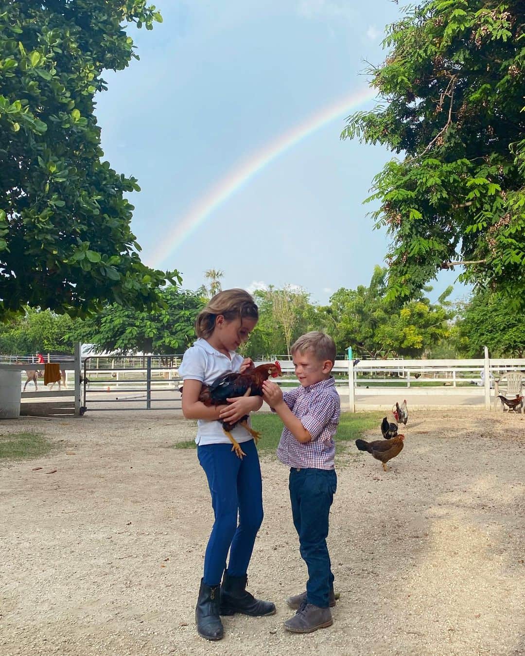 Elizabeth Chambers Hammerのインスタグラム：「🌈, but make it a double」