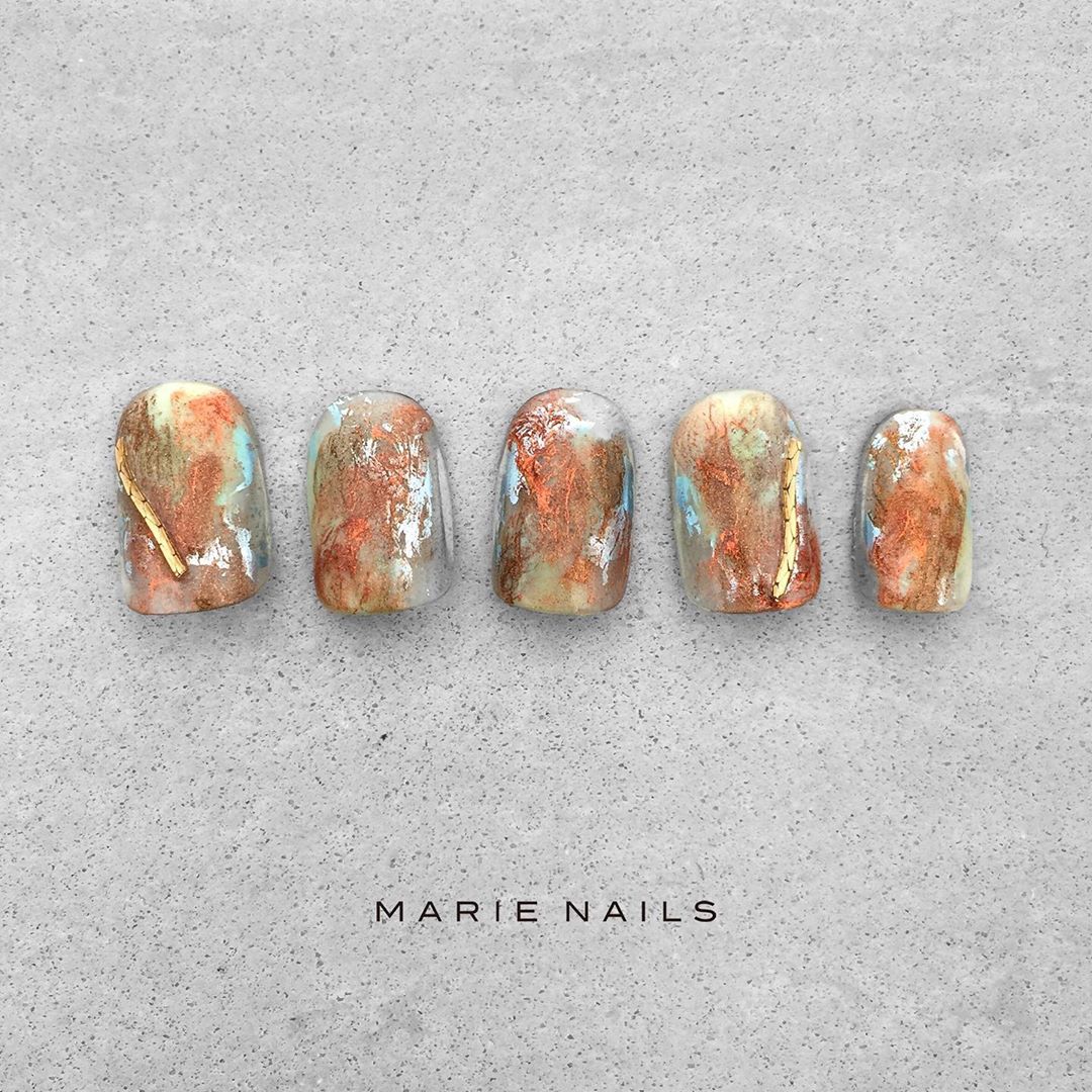marienails_jpnのインスタグラム：「#nailartist #nailstagram #nailsofinstagram #nailswag #nailpro #nailist #marienails #nail #nails #naildesign #nailart #fashion #trend  #gelnails #instanails #fashionista #fashionlove #nailfie #マリーネイルズ #ネイルデザイン #ネイル #ジェルネイル #ファッション #ネイルサロン #ネイリスト #お洒落さんと繋がりたい #美甲 #ネイルアート #おしゃれ #コーデ」