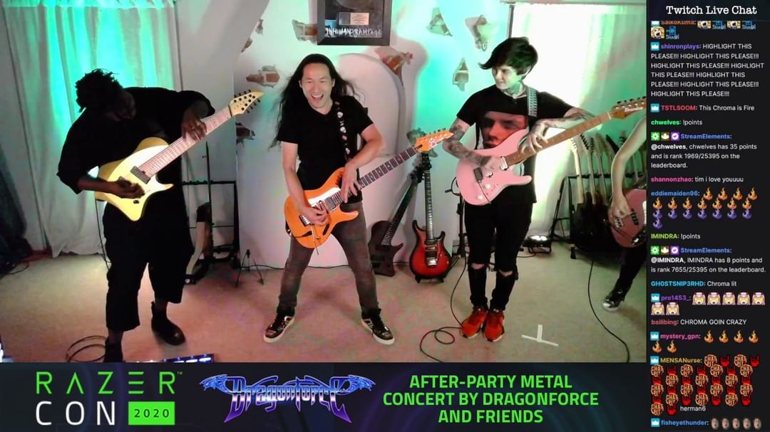 DragonForceさんのインスタグラム写真 - (DragonForceInstagram)「VIDEO: #Razercon2020 @HermanLi @aliciavigil plus special guests @tosinabasi @thew6rst full replay VOD with Twitch chat is up! Shout out to @deadmau5 for hanging at our party! Let's collab! Link on bio/stories or youtube.com/dragonforce Direct https://youtu.be/aveAMr9Nwis #razer #dragonforce #animalsasleaders #polyphia #hermanli #tosinabasi #timhenson」10月31日 1時00分 - dragonforcehq