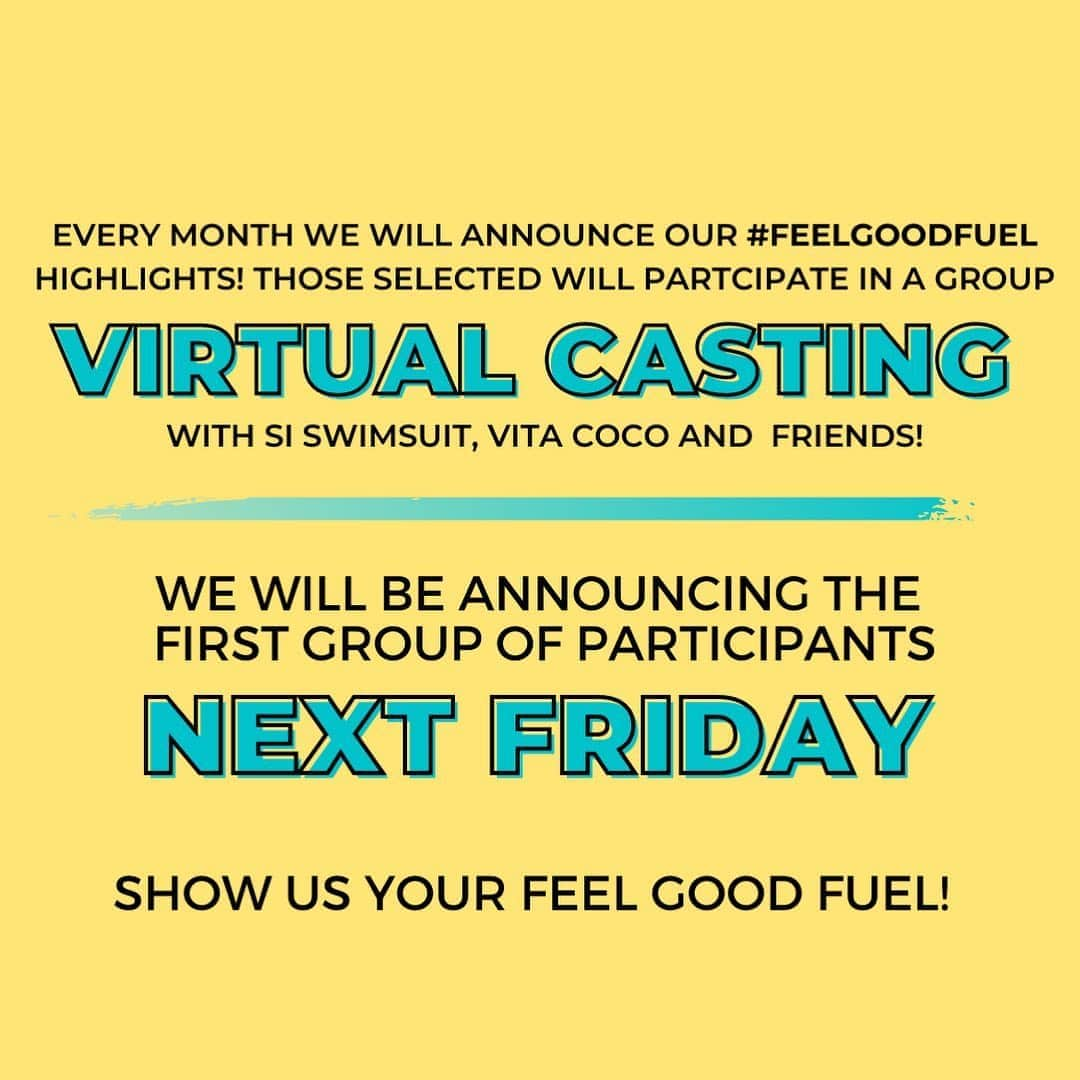 Sports Illustrated Swimsuitさんのインスタグラム写真 - (Sports Illustrated SwimsuitInstagram)「MAJOR NEWS! Feel Good Fridays just got SO MUCH better! Every month we will announce our #feelgoodfuel highlights and those selected will participate in group virtual castings with @si_swimsuit, @vitacoco & special guests.  First group of participants will be announced NEXT FRIDAY!   Tell us what makes YOU feel good! Tag & follow #feelgoodfuel + #siswimsearch2021 @si_swimsearch & @vitacoco for a chance to be considered.   Head over to @si_swimsearch and drop your questions in the comment section of the post. We’re answering!  We will be selecting from past & newly submitted #feelgoodfuel posts. Those selected are not considered #SISwimSearch2021 finalists.」10月31日 1時03分 - si_swimsuit