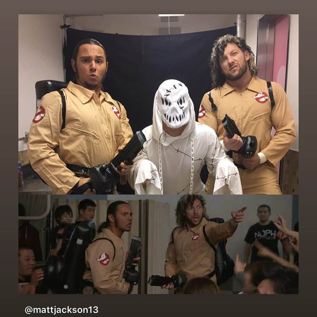 マット・ジャクソンのインスタグラム：「Back when we were serious wrestlers in Japan.」