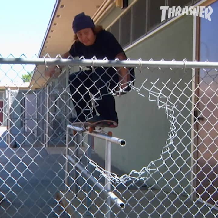 スラッシャーのインスタグラム：「🤯 @frankyvillani is a true original ✔️ His new @nbnumeric part is LIVE on all Thrasher channels 📡」