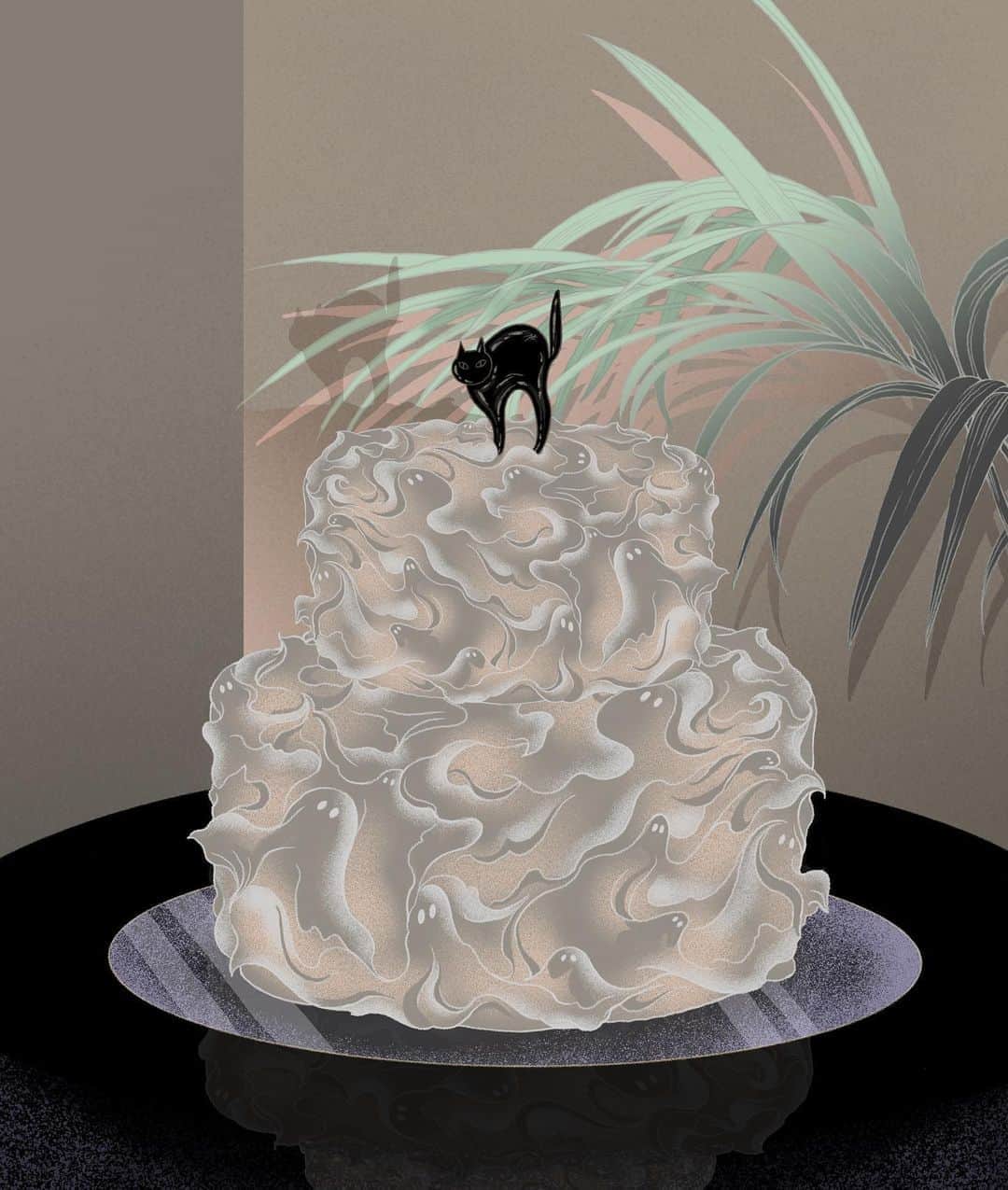 晴日のインスタグラム：「you're so sweet like spooky frosting ghost 👻 #happyhalloween」