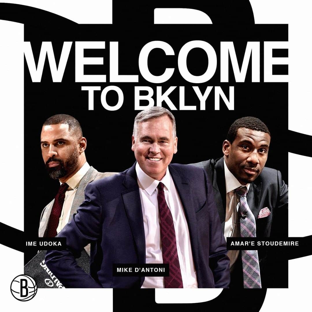Brooklyn Netsさんのインスタグラム写真 - (Brooklyn NetsInstagram)「OFFICIAL: The Nets have hired Mike D'Antoni and Ime Udoka as assistant coaches and Amar’e Stoudemire as a player development assistant.  They join Jacque Vaughn, Adam Harrington, Jordan Ott, Tiago Splitter and Ryan Forehan-Kelly on Head Coach Steve Nash's staff.」10月31日 2時39分 - brooklynnets