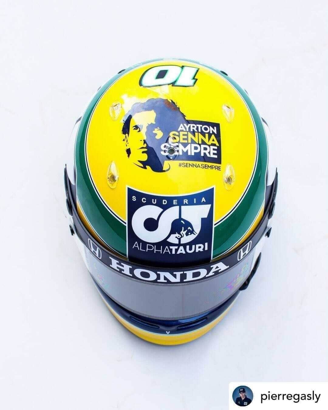 F1さんのインスタグラム写真 - (F1Instagram)「A special Senna tribute from @pierregasly 💚💛⁣ ⁣ 📸 @pierregasly ⁣ ⁣ #SennaSempre」10月31日 3時11分 - f1