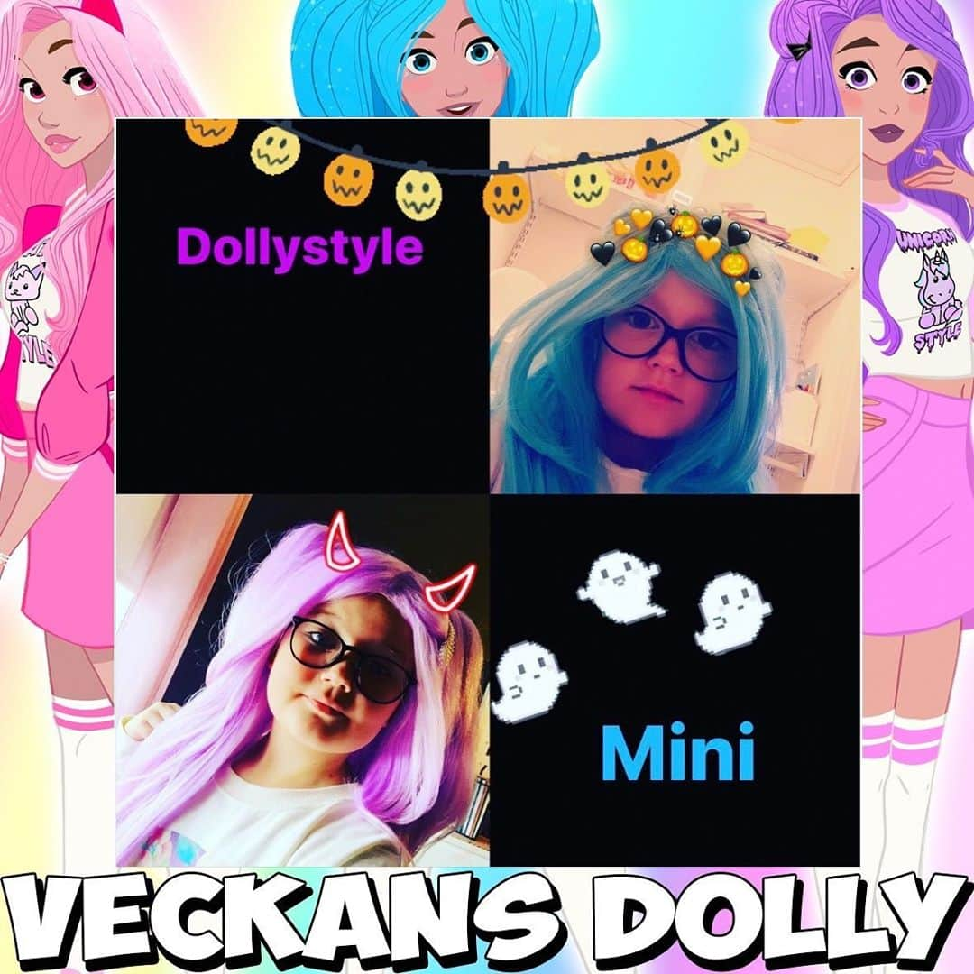 ドリー・スタイルさんのインスタグラム写真 - (ドリー・スタイルInstagram)「Veckans Dolly är:  @dollystylesweden.mini Stort grattis! 🎉 Vill du också bli veckans Dolly? Lägg ut en bild på dig själv och tagga #dollycolorfriday, ni kan uppdatera hela veckan. Vi kollar igenom alla bilder, varje vecka. Puss & lycka till! 💗💙💜 Man behöver inte ha peruk eller Dolly Style kläder för att vara med •  [ Do you want to be the next ”Dolly of the week”? Just post a picture of you and hashtagg #dollycolorfriday, good luck! ] 💗💙💜 #dollystyle #weloveyou」10月31日 3時15分 - dollystyle