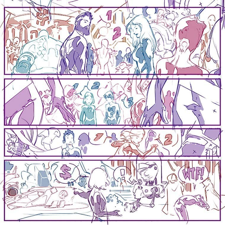 RB Silvaさんのインスタグラム写真 - (RB SilvaInstagram)「Layout from Fantastic Four Empyre #0」10月31日 4時03分 - rbsilva_comics