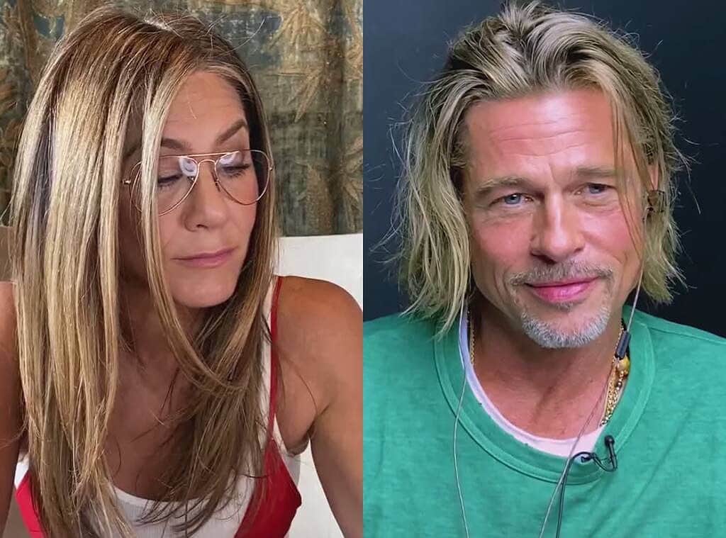 E! Onlineさんのインスタグラム写真 - (E! OnlineInstagram)「Matthew McConaughey had a front row seat to Brad Pitt & Jennifer Aniston's "reunion" during the Fast Times at Ridgemont High table read last month. Did he feel the heat we did? We're doing good honey, how's the link in our bio doing? (📷: YouTube)」10月31日 4時18分 - enews