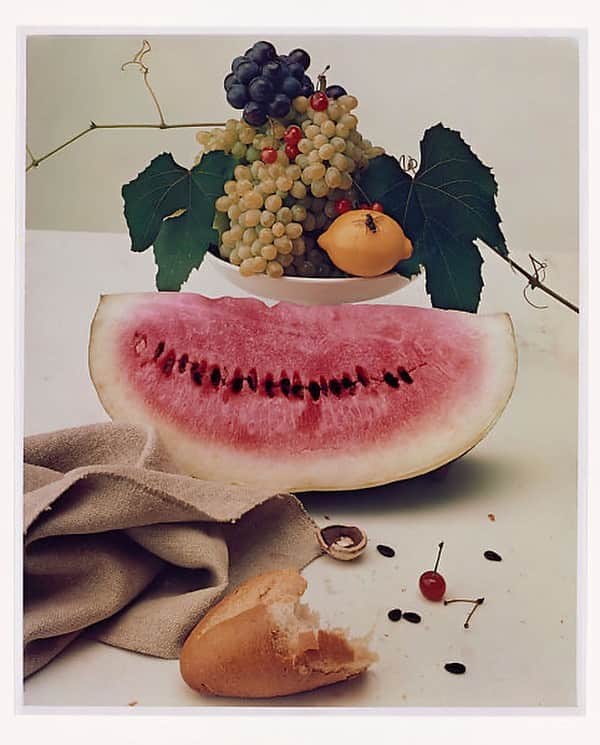 オーレリービダマンのインスタグラム：「Still Life with Watermelon, 1947, Irving Penn  #inspiration #aureliebidermann」