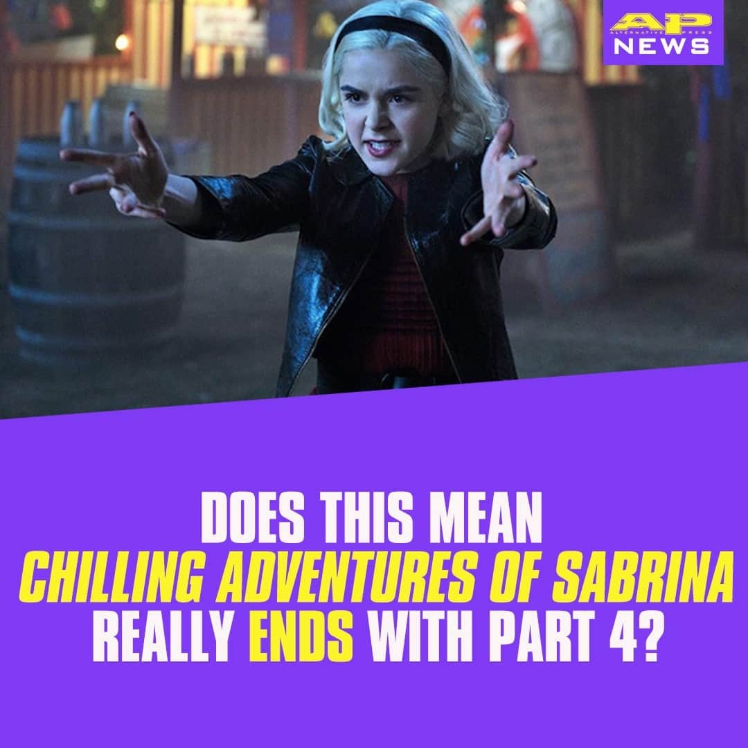 Alternative Pressさんのインスタグラム写真 - (Alternative PressInstagram)「WATCH: @netflix finally addresses the rumors that ‘Chilling Adventures of Sabrina’ (@sabrinanetflix) may not be leaving the streaming platform after all⁠ LINK IN BIO⁠ .⁠ .⁠ .⁠ #sabrina #chillingadventuresofsabrina #netflix #sabrinanetflix #sabrinatheteenagewitch #altpress #alternativepress⁠」10月27日 9時01分 - altpress