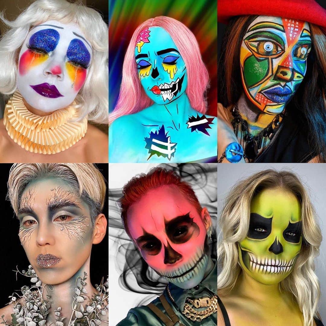 のインスタグラム：「Halloween is creeping up on us 👻🕷🕸 In need of a little inspo? 🙋 Swipe to see the fang-tastic M·A·C creations   MUAs: 1. @lapetitevengeance model: @n.oecharest  2. @dmni.k model: @a.niaszlaga  3. @satya_linak  4. @12x15_joon  5. @xbkills  6. @mgbstyles   #MACHalloween #MACCosmeticsUK #MACCosmetics #HalloweenFromHome #HalloweenMakeup #HalloweenLook #Halloweeninspiration #HalloweenGlam」