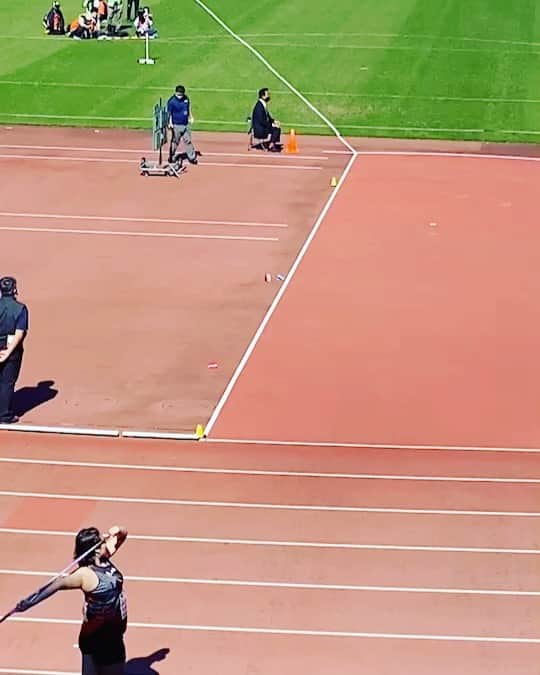 のインスタグラム：「Kinami GP 3rd 58.36  sbohem 2020 sezóna👋👋  Chci být silnější!!!  投げも槍を逃してるんだけど、 自分も逃げんように載せとこ。」