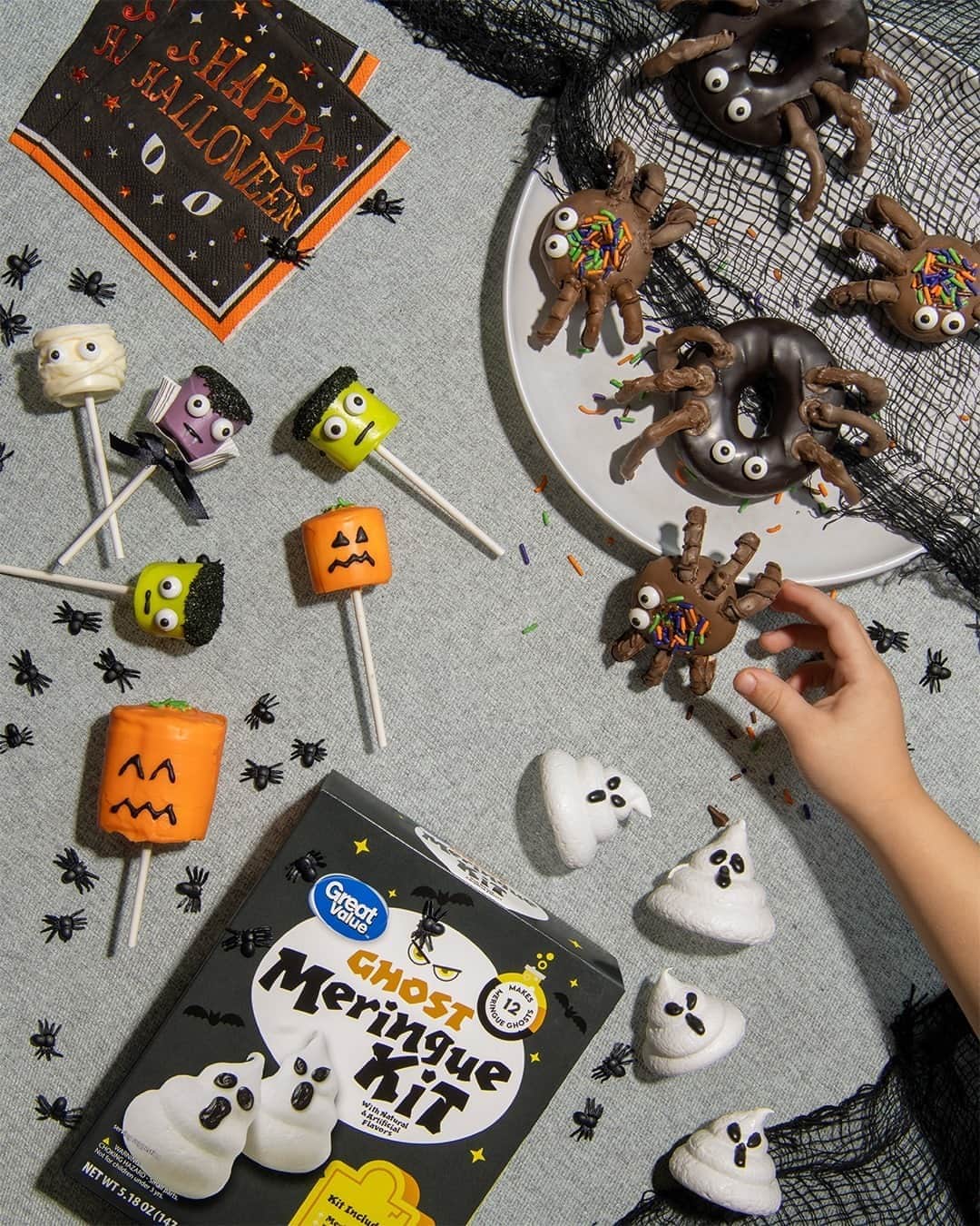 Wal-Mart Stores, Incのインスタグラム：「When it comes to baking Halloween treats with the fam, always, always, and did we mention always splurge on the googly eyes and extra sprinkles. The thought of running out is too scary. 👻」
