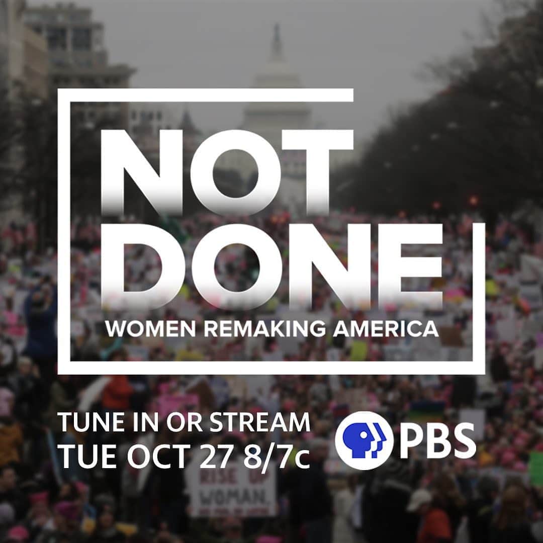 ションダ・ライムズさんのインスタグラム写真 - (ションダ・ライムズInstagram)「Streaming and airing on @PBS tomorrow, ‘NOT DONE: Women Remaking America’ shows the intersectional fight for equality and the reality that our work is #NOTDONE. Join me in watching.」10月27日 2時05分 - shondarhimes