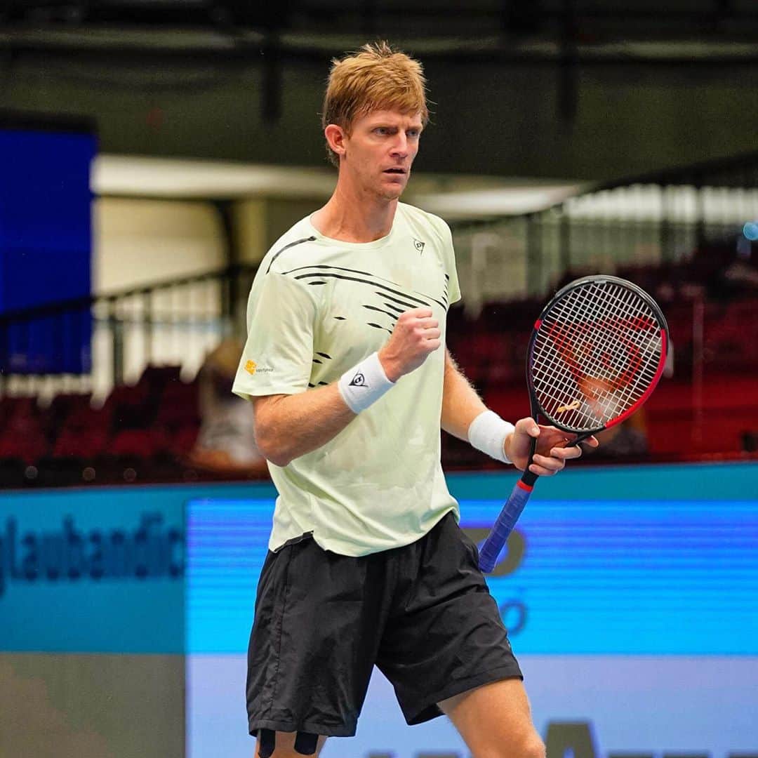 ケビン・アンダーソンのインスタグラム：「Feels good to be back and at the @erstebankopen this week. I have a lot of great memories here 😊」