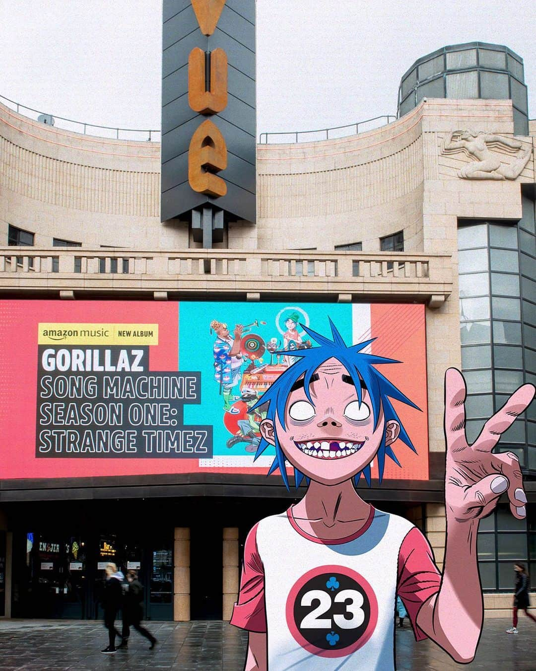 Gorillazさんのインスタグラム写真 - (GorillazInstagram)「SPOTTED! In Leicester Square, London 👀 Thank you @amazonmusicuk 💫」10月27日 4時19分 - gorillaz