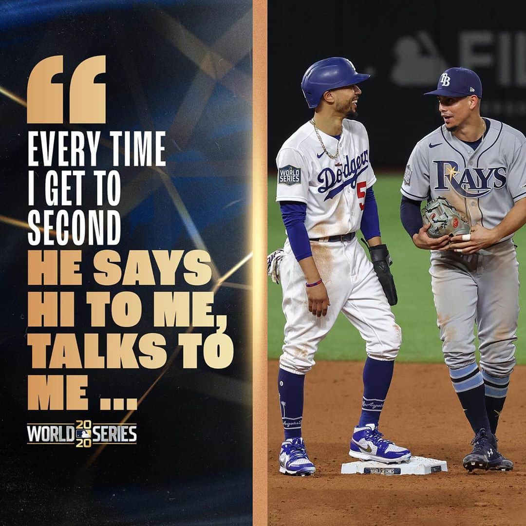 MLBさんのインスタグラム写真 - (MLBInstagram)「The day of Willy Adames' debut, both Mookie and Willy went deep. Ever since, Mookie says hello every chance he gets.」10月27日 4時25分 - mlb