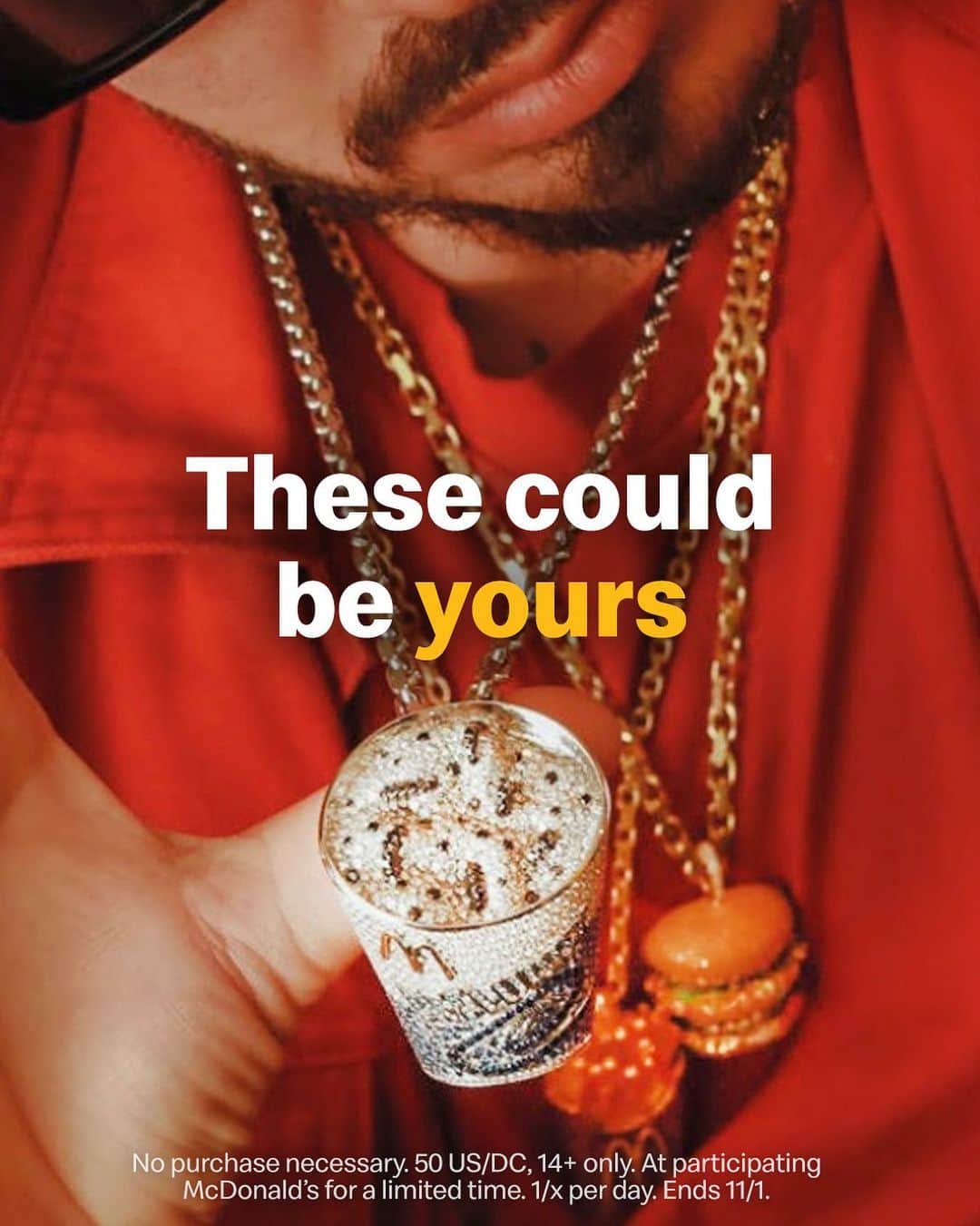 マクドナルドさんのインスタグラム写真 - (マクドナルドInstagram)「Diamonds ✔️ emeralds ✔️ rubies ✔️ this final, limited-edition set of @jbalvin meal 14K gold chains could be yours if you order his meal on our App this week!   Diamantes ✔️ esmeraldas ✔️ rubíes ✔️ este último conjunto de cadenas de edición limitada del @jbalvin meal pueden ser tuyos si ordenas la J Balvin Meal por la App esta semana!」10月27日 4時25分 - mcdonalds