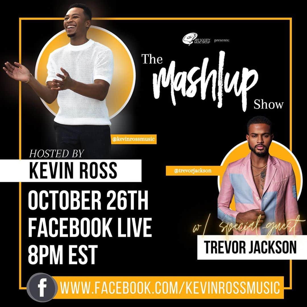 トレバー・ジャクソンさんのインスタグラム写真 - (トレバー・ジャクソンInstagram)「TONIGHT I’ll be on #themashupshow with @kevinrossmusic  8pm EST/5pm PST on @facebook LIVE! Be there 👊🏽」10月27日 5時02分 - trevorjackson5