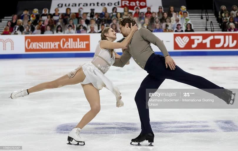 クリスティーナ・カレイラのインスタグラム：「Thank you @usfigureskating for putting this event together and making us feel safe, we’re so grateful for the opportunity to compete!  It felt so good to see our skating family in person🥰 Love you all♥️ • • • #gpfigure #skateamerica #teamusa #figureskating #icedance #dance」