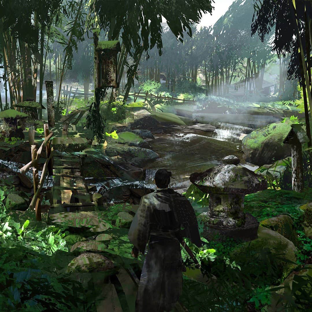 PlayStationさんのインスタグラム写真 - (PlayStationInstagram)「Every corner of Ghost of Tsushima is a feast for the eyes. Head to PlayStation.Blog to see Sucker Punch’s concept art journey from brush to blade.」10月27日 6時59分 - playstation