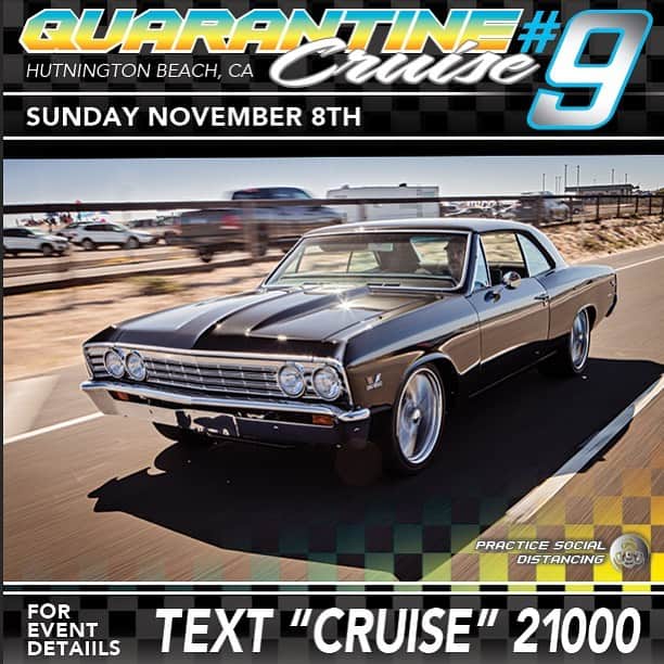 Classics Dailyさんのインスタグラム写真 - (Classics DailyInstagram)「Here We GO!   Quarantine Cruise IX: The one that started it all is coming to OC November 8.   Come be a part of the fun alongside thousands of rides from across the west. Featured in Motor Trend, Hot Rod, Truck Trend, Classic Truck, Dub magazines and across the internet, there’s no experience like the Quarantine Cruise. _   Stay tuned for some surprises and new location. AND... Keep an eye out for info on our December toy drive cruise.    It’s going to be an exciting couple of months so if you haven’t already, Text “Cruise” to 21000 and stop by often to be 1st to know the details! _ Partners: @hektattoo @keystoneautomotiveoperations @week2wickedjason @Ken _ Official Content Contributors. @thee_rod @tylercatesphotos @itsjustbrian @autotopiala @nick.v70 _ MEDIA @hotrodmagazine @classic_truck_performance @ryanfossproductions @truckinmagazine @dubmagazine @modernrodding _ Please Shop Local at  @regencycenters @socoandthemix   Tag: #hbqc #quarantinecruise」10月27日 7時25分 - classicsdaily