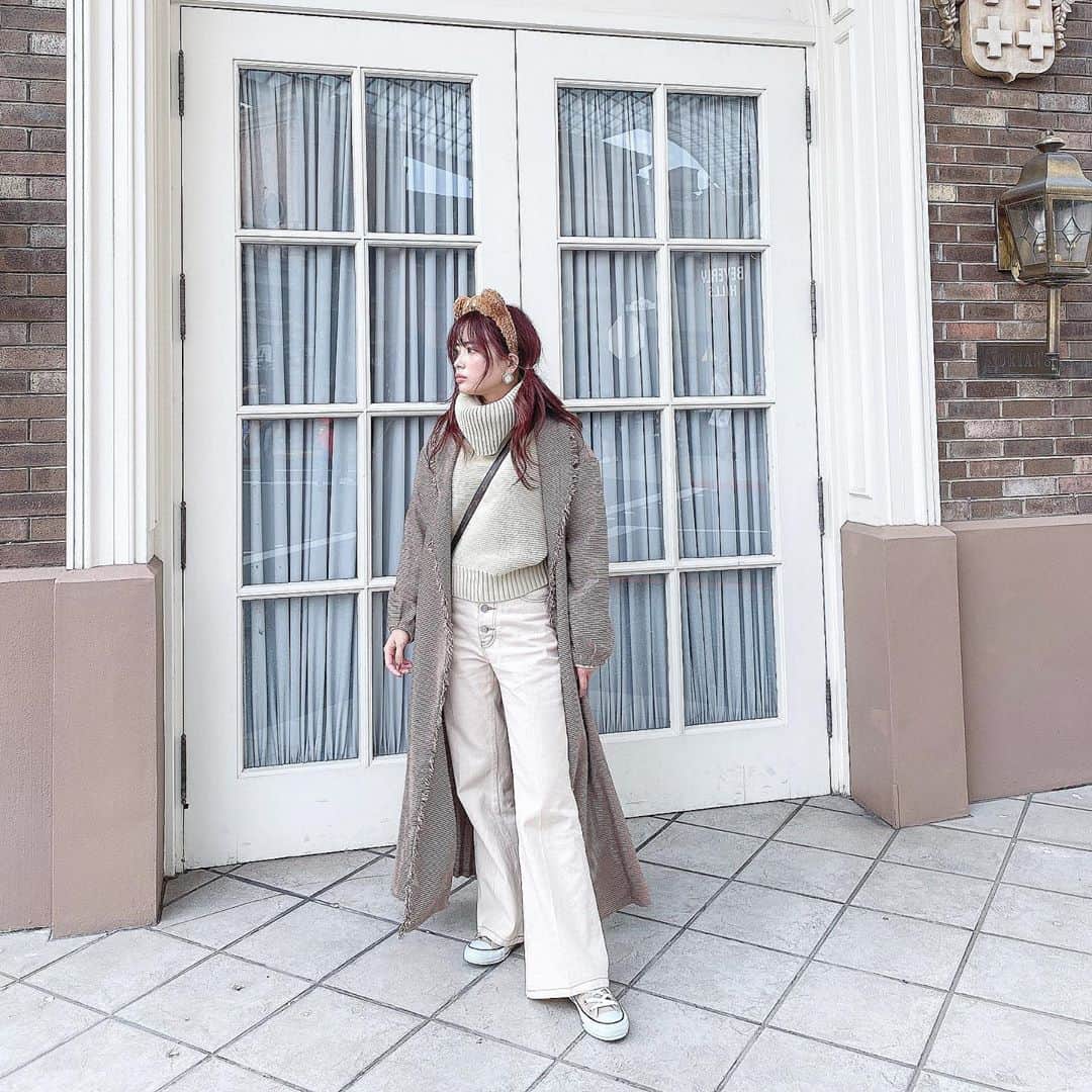 カトリナさんのインスタグラム写真 カトリナinstagram Murua Official の3wayトレンチコートが可愛すぎる件 秋 春って使えるし色味も着心地も良い Ootd ユニバコーデ ティムコーデ ベージュコーデ 秋コーデ Usj 大阪 Murua ニット